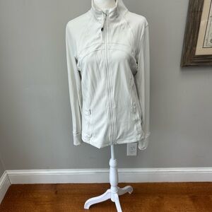 lululemon athletica off White Zip-Up Utility Jacket